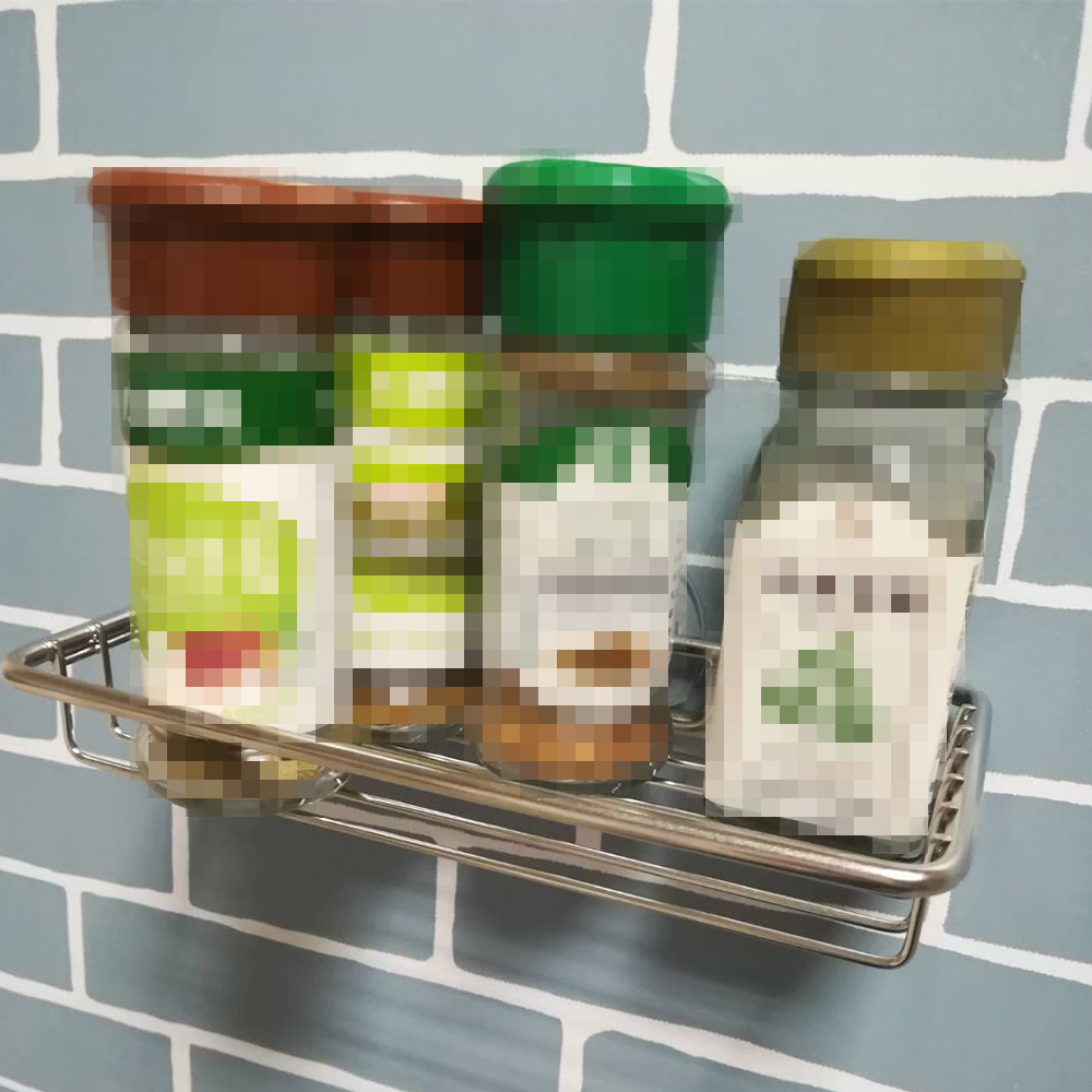 stainless spice bottle storage wall mounted