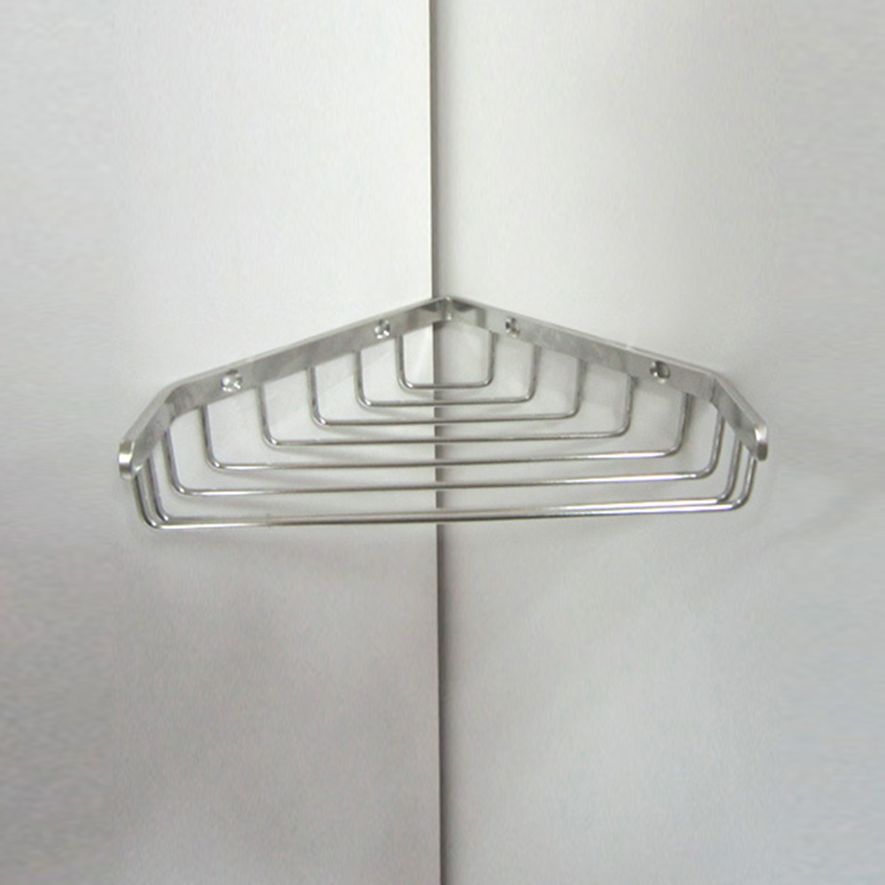 stainless steel 1-layer corner shelf