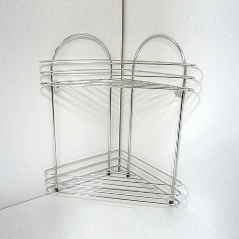 stainless steel 2-layer corner rack