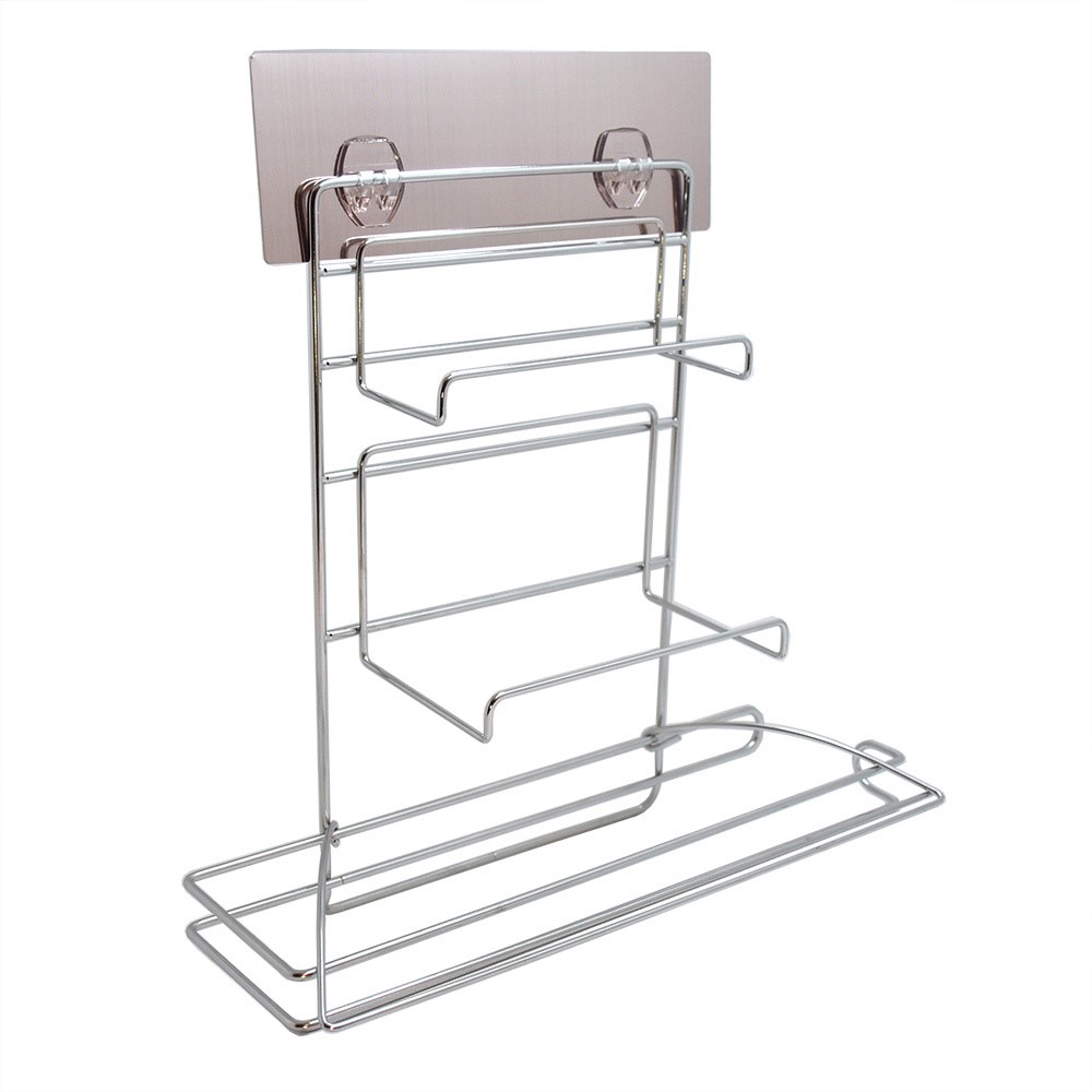 Double-Layer Cling Film Paper Towel Holder / Wall-Mounted Kitchen Napkin Holder / Roll Paper Towel H